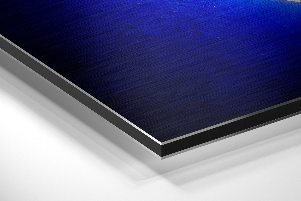 Ring Brushed Aluminium Dibond Wall Art.