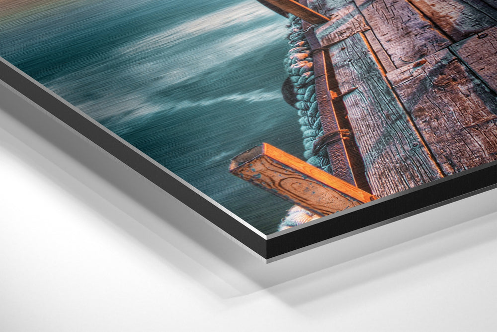Sunset Brushed Aluminium Dibond Wall Art.