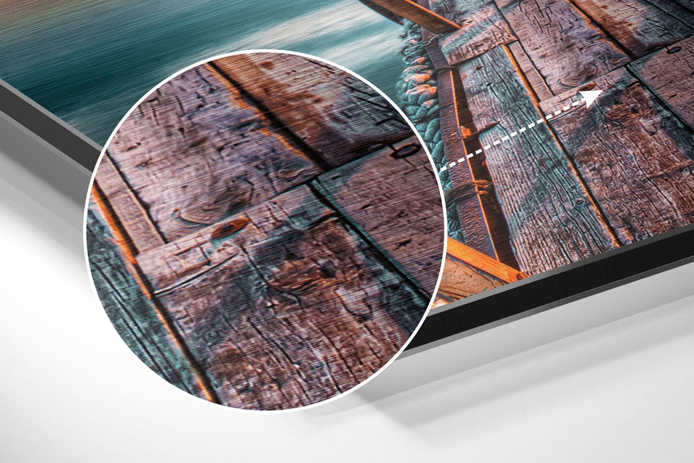 Sunset Brushed Aluminium Dibond Wall Art.