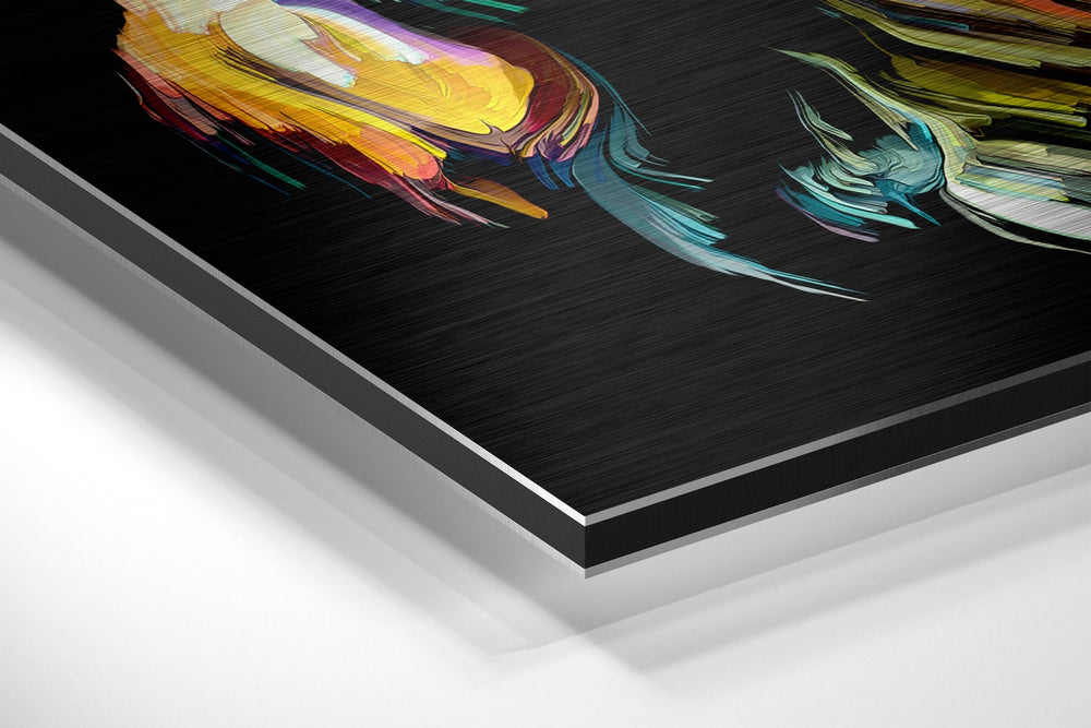 Wild Feelings Brushed Aluminium Dibond Wall Art.