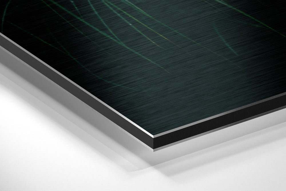 Umbrella Brushed Aluminium Dibond Wall Art.