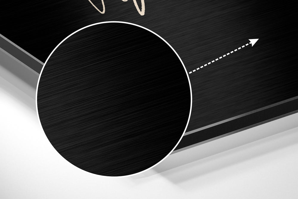Acorn Brushed Aluminium Dibond Wall Art.