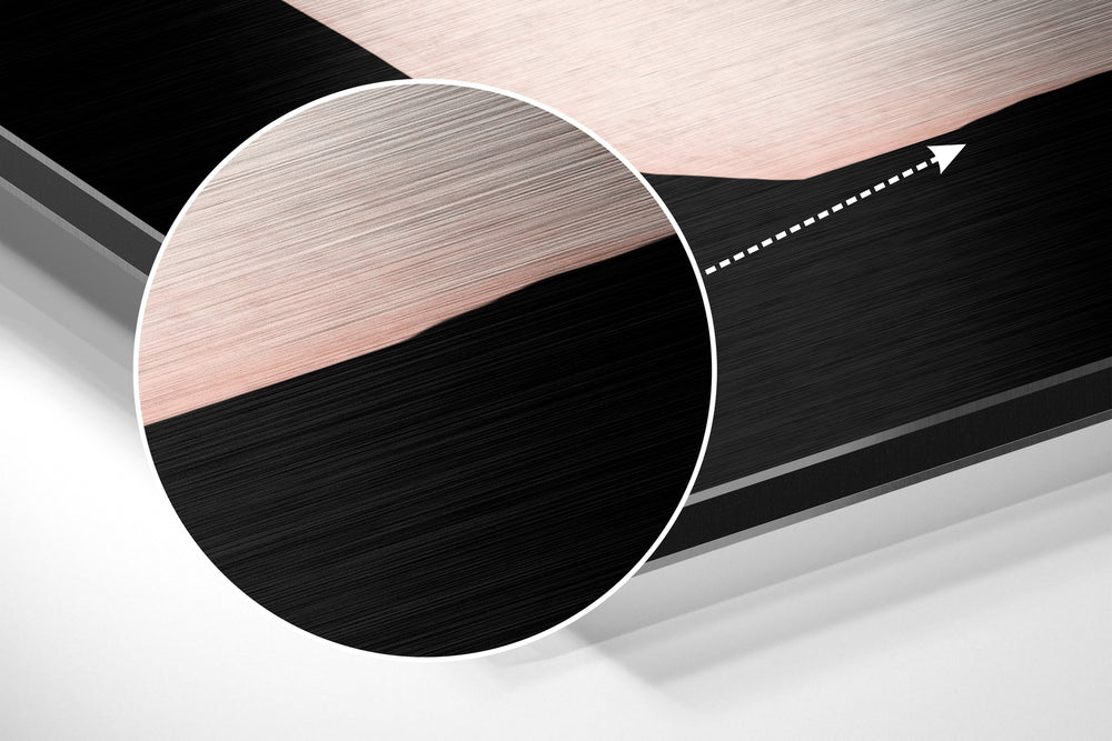 Lines Brushed Aluminium Dibond Wall Art.