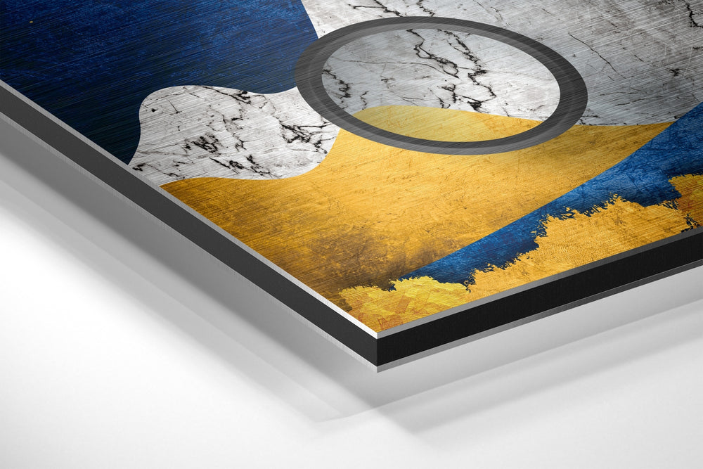 Wave Mountains Brushed Aluminium Dibond Wall Art.