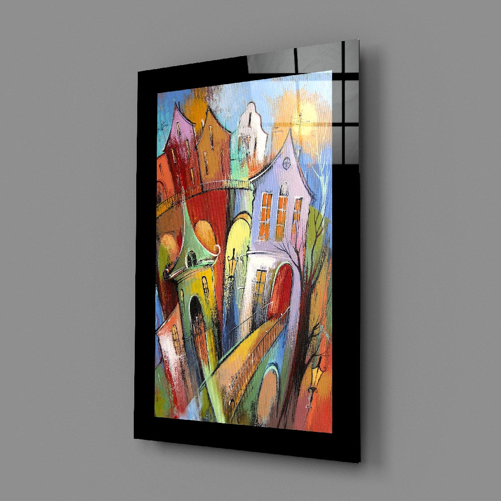 Expressionist panel bringing fairytale charm to a reading nook
