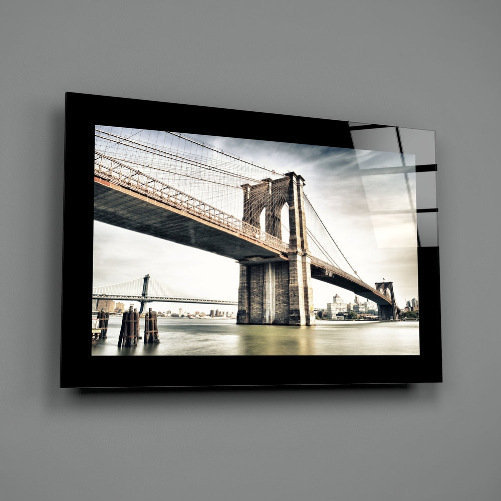 Editorial-photo panel bringing urban gravity to a man cave