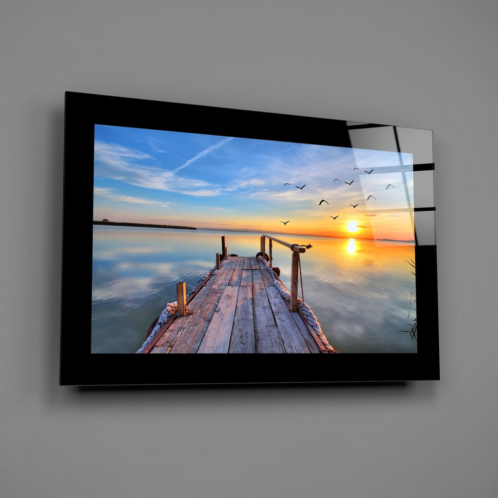 Editorial-photo panel bringing luminous calm to a coastal cottage