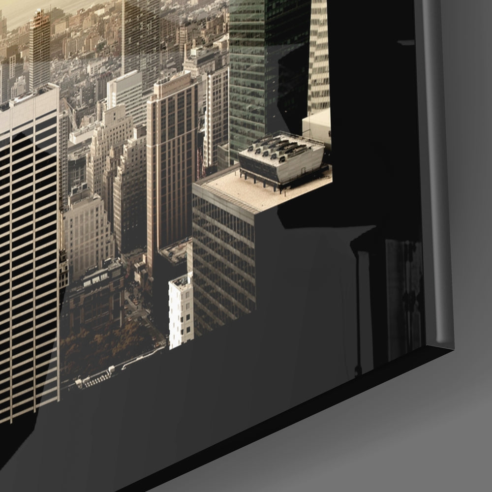 New York close-up showing Empire State Building and rooftops