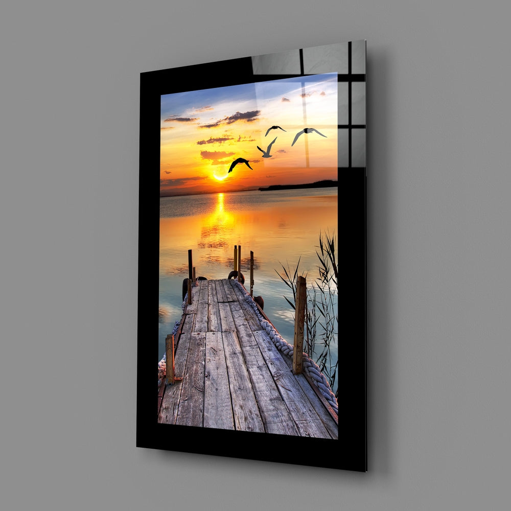Editorial-photo panel bringing luminous warmth to a coastal cottage