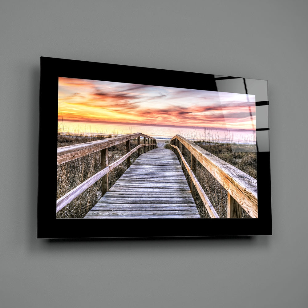 Editorial-photo panel bringing luminous warmth to a coastal cottage