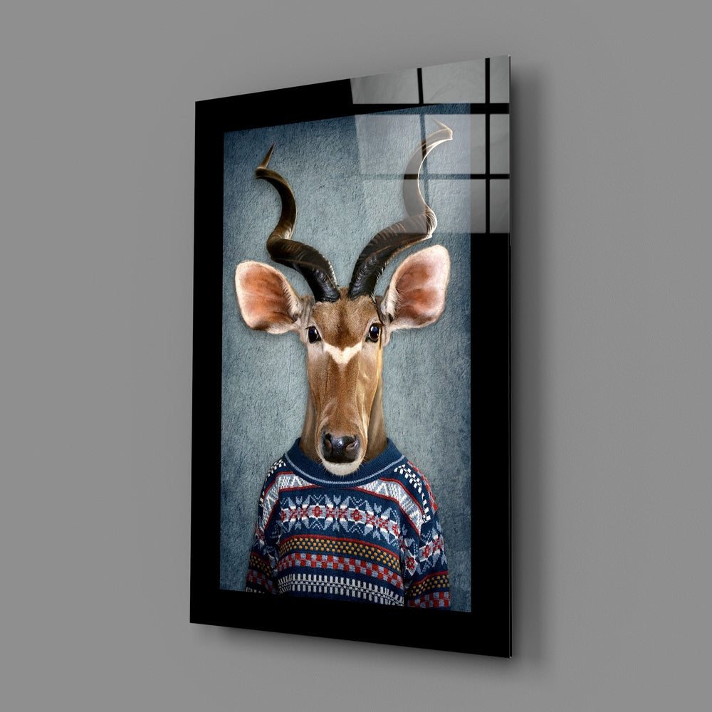 Editorial-photo panel bringing surreal warmth to a man cave