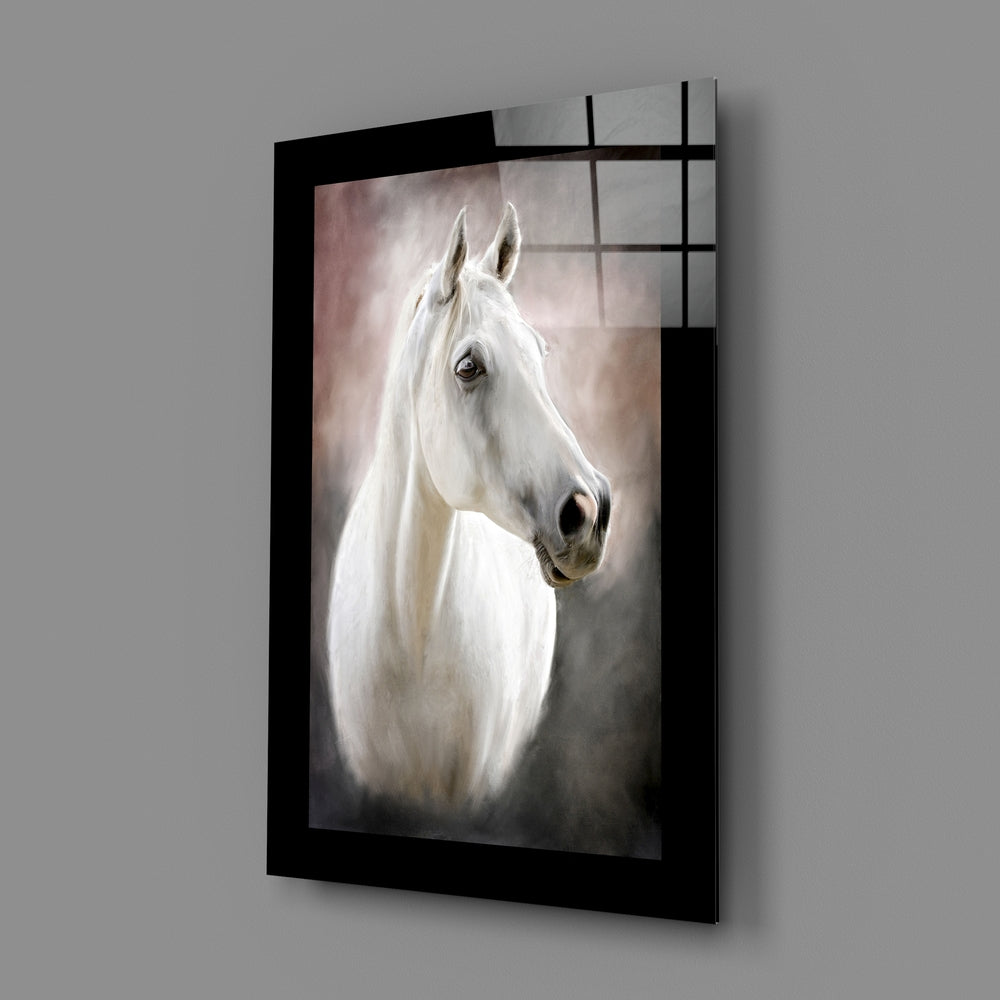 Painterly panel bringing noble warmth to a foyer
