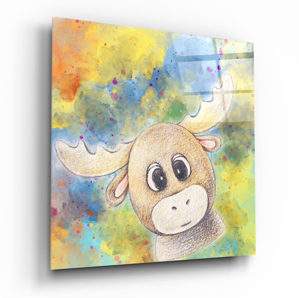 Deer Glass Wall Art.