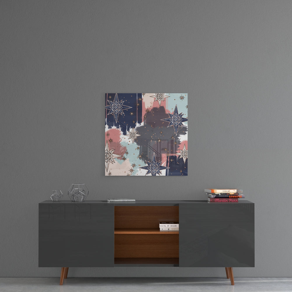 Stars Glass Wall Art.