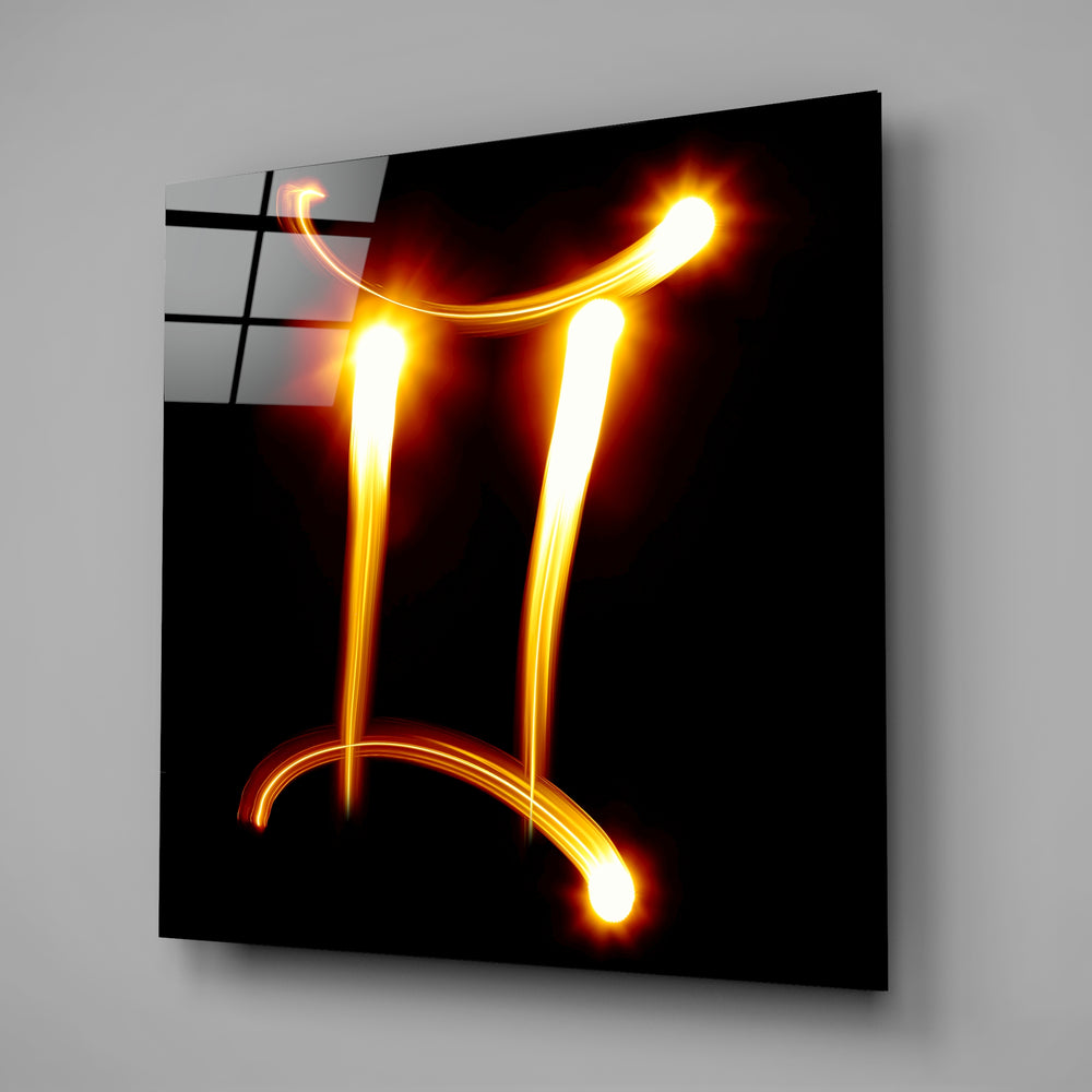 Horoscopes - Gemini Glass Wall Art.