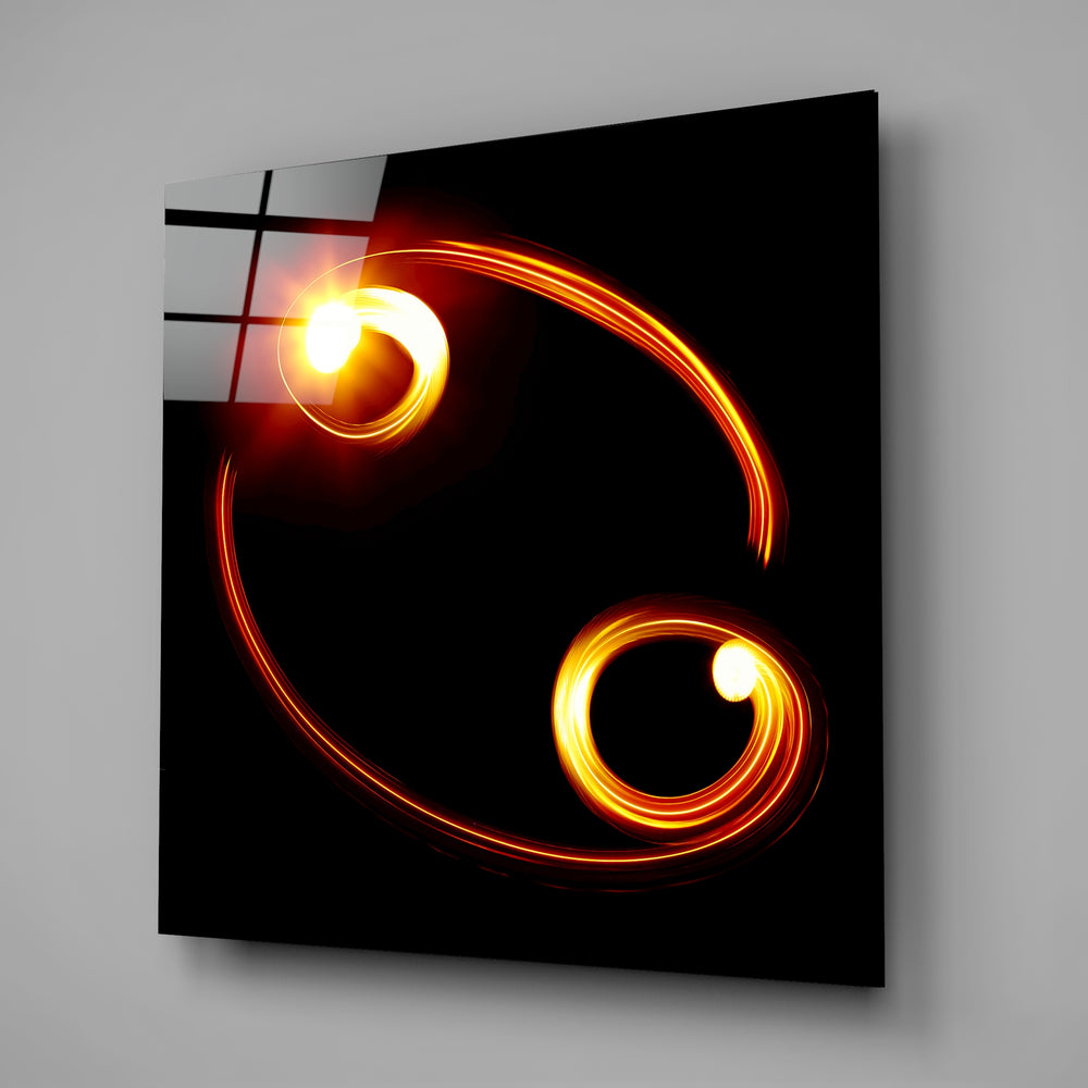 Horoscopes - Cancer Glass Wall Art.