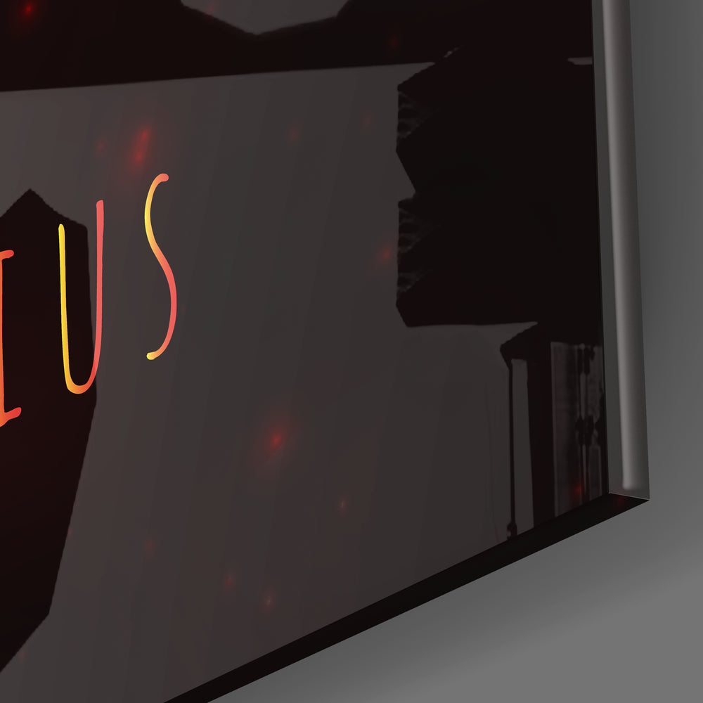 Horoscopes - Sagittarius Glass Wall Art.