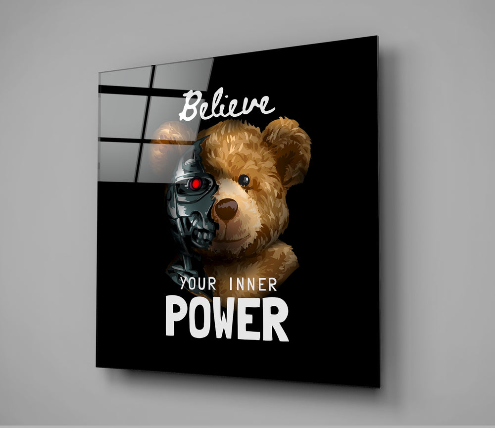 Inner Power Glass Wall Art.