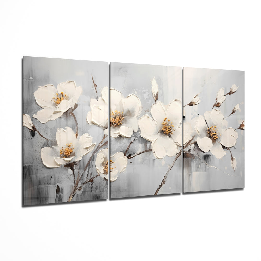Daisies Glass Wall Art.
