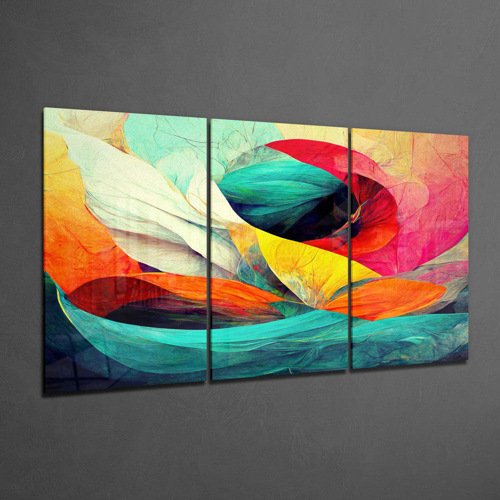 Waves Glass Wall Art.