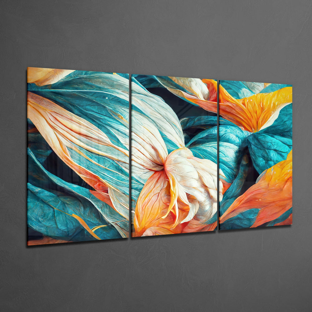 Flowers Glass Wall Art.