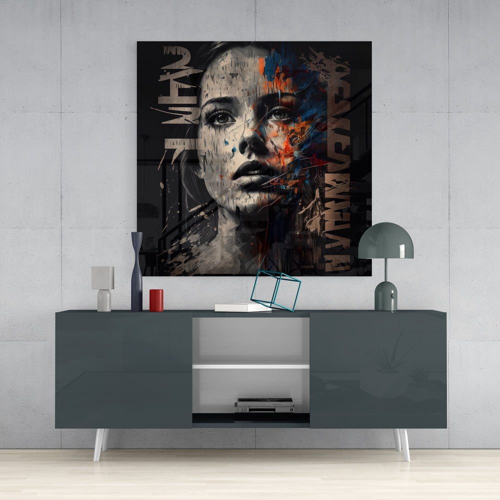 Women Glass Wall Art || Designers Collection.