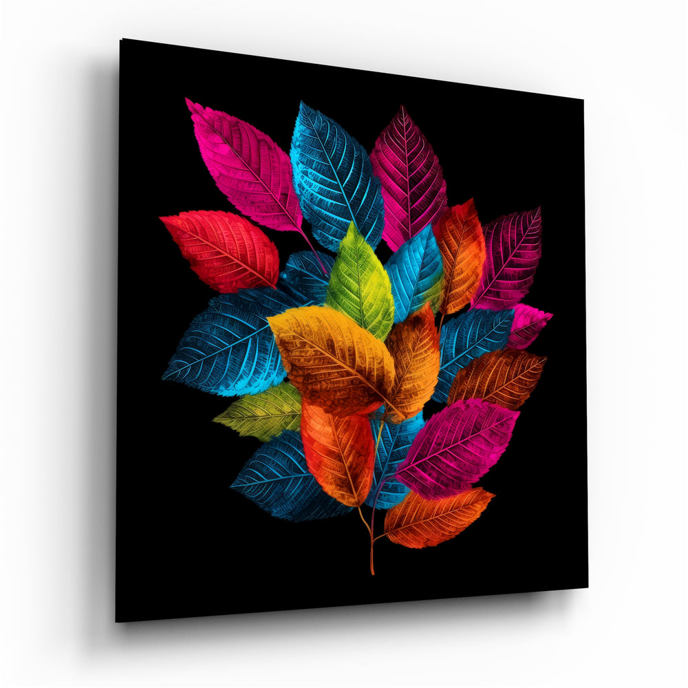 Leaves Glass Wall Art || Designers Collection.