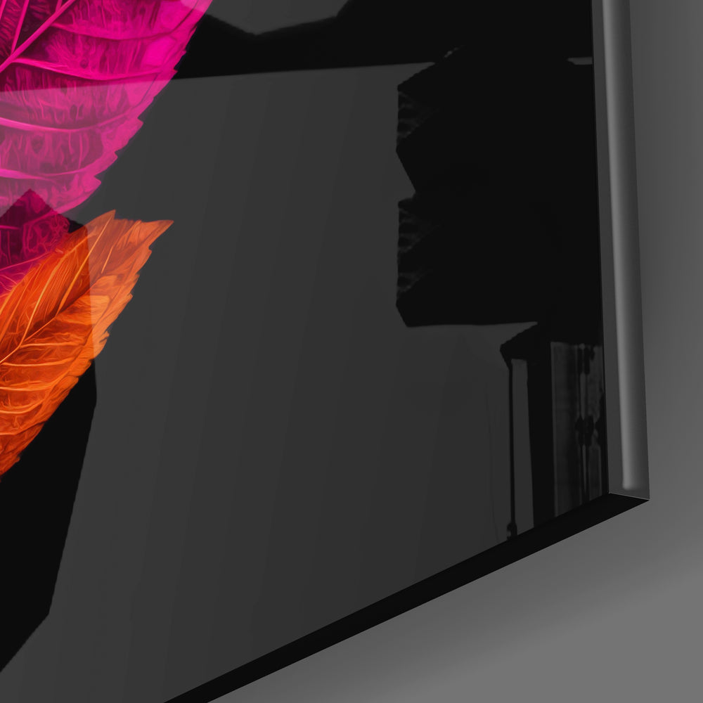 Leaves Glass Wall Art || Designers Collection.