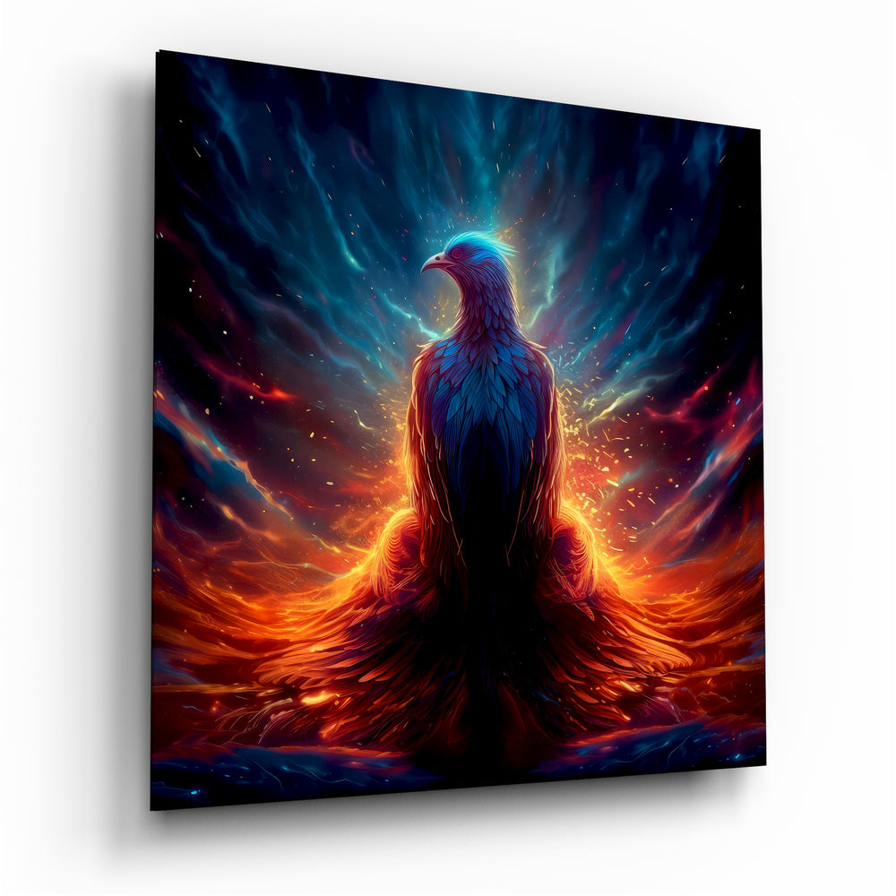 Phoenix Glass Wall Art || Designers Collection.