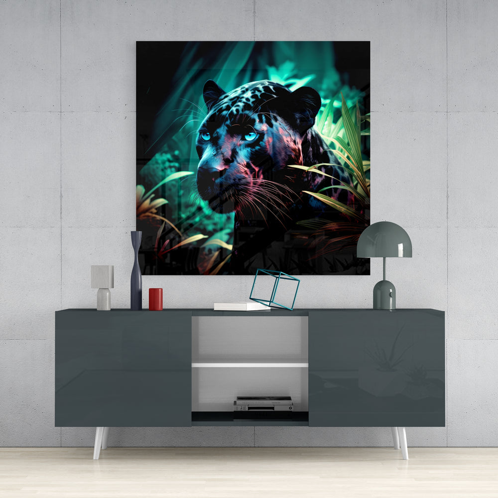 Panther Glass Wall Art || Designers Collection.