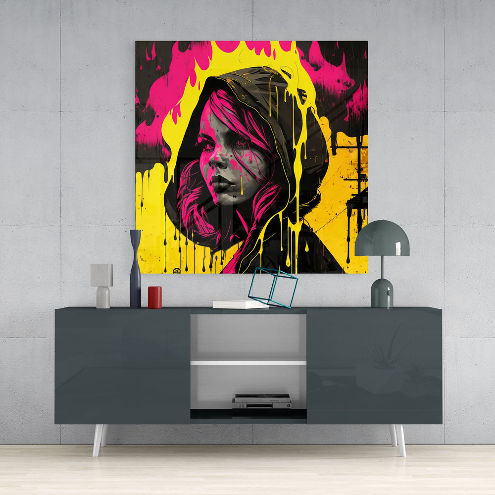 Woman Glass Wall Art || Designers Collection.