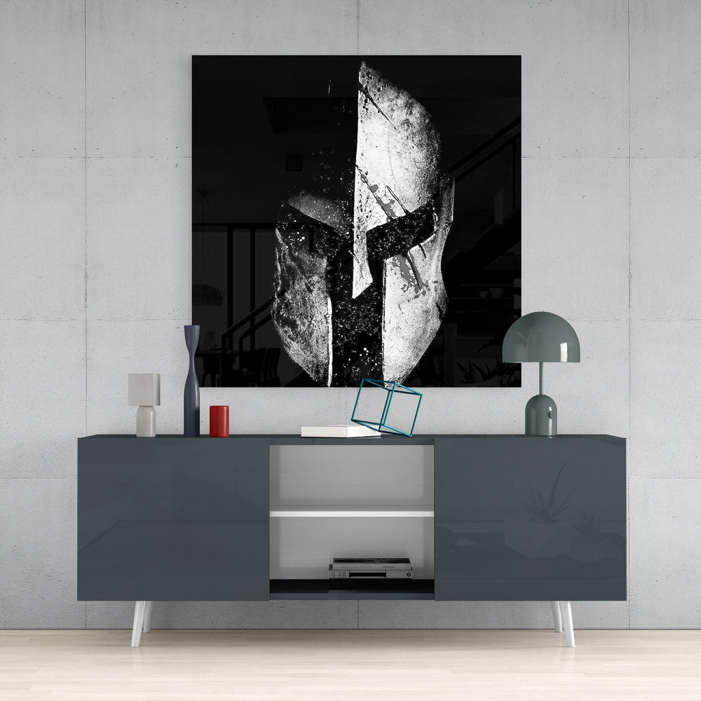 Spartans Glass Wall Art.