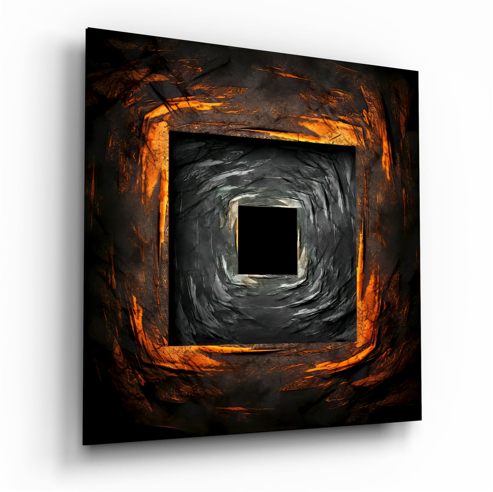 Square Hole Glass Wall Art.
