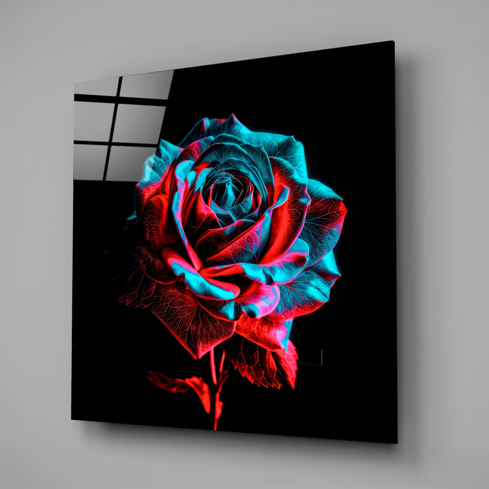 Rose Glass Wall Art.