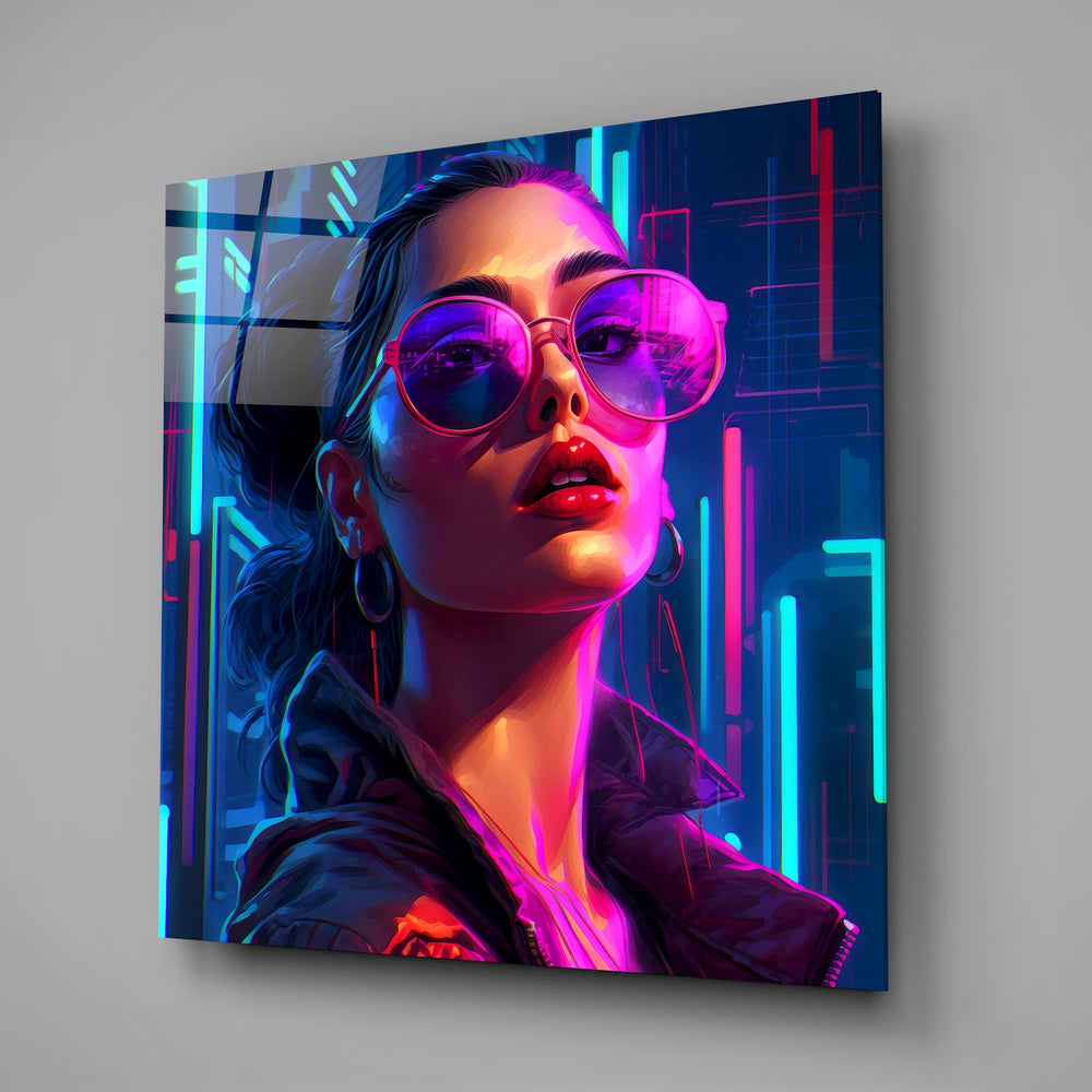 Young Girl Glass Wall Art.