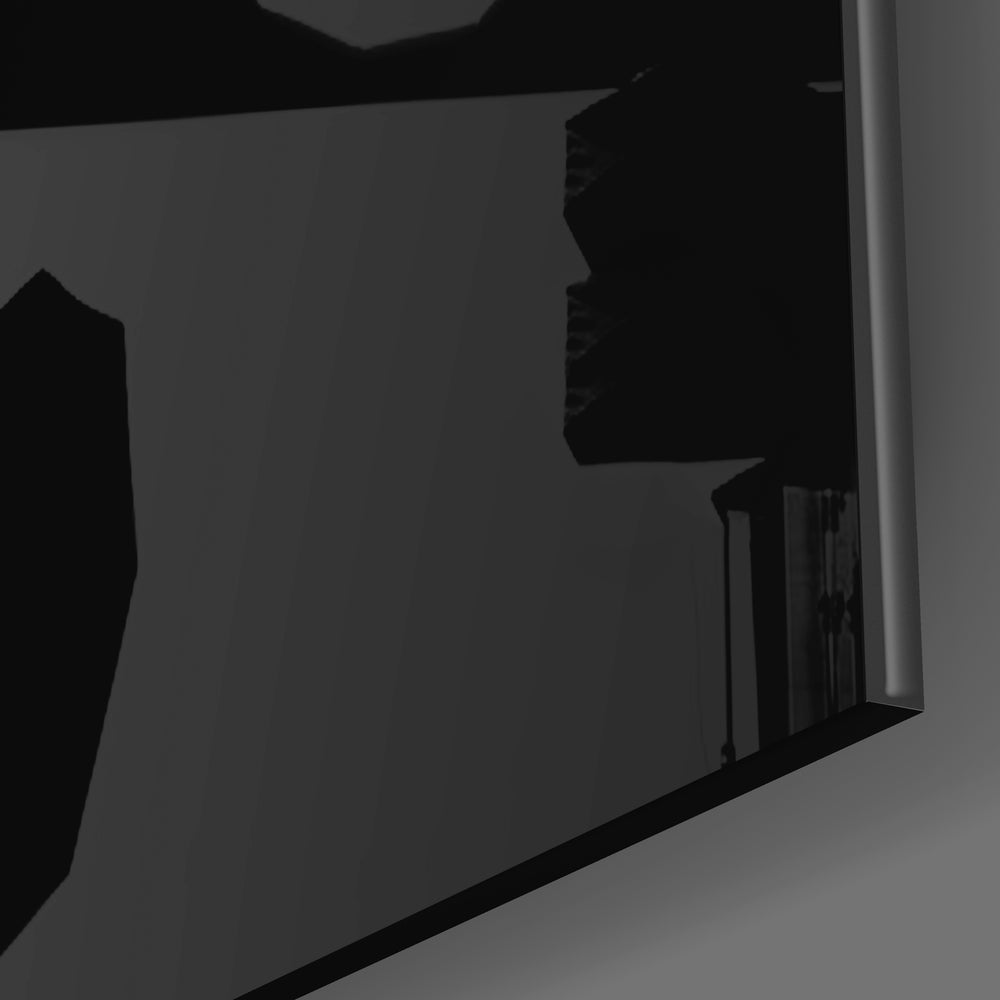 Monochrome Lolipop Glass Wall Art.