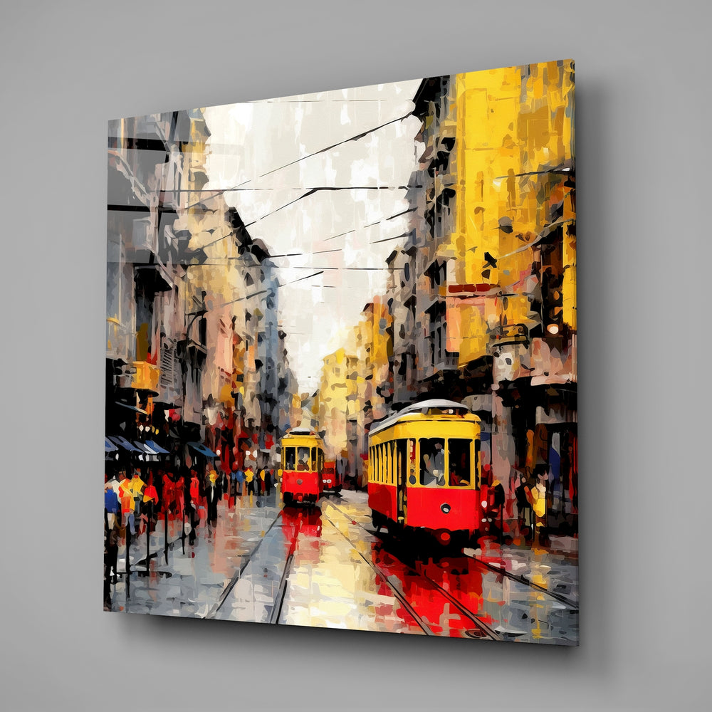 Istiklal Street Glass Wall Art.