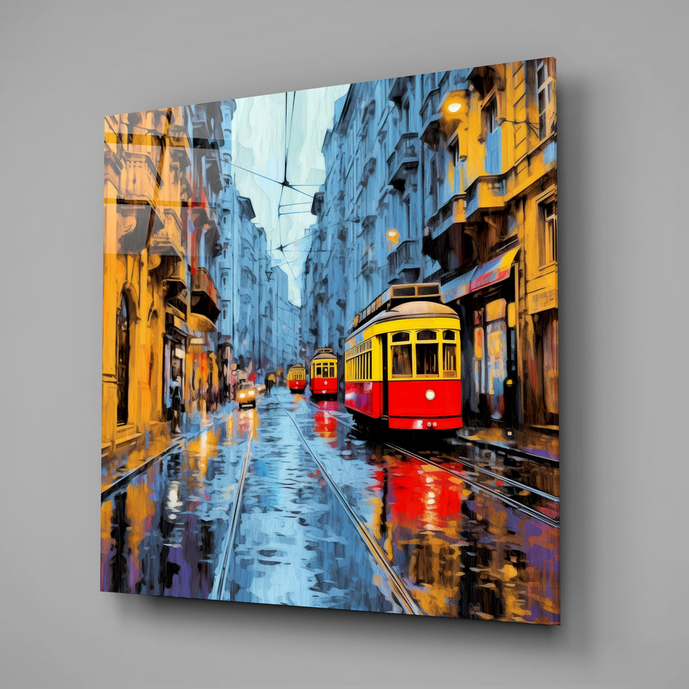 Istiklal Street Glass Wall Art.