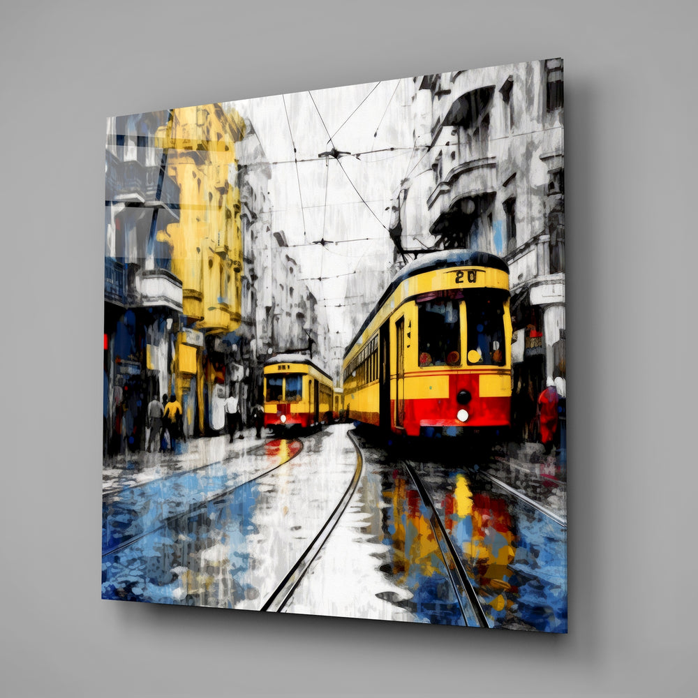 Istiklal Street Glass Wall Art.