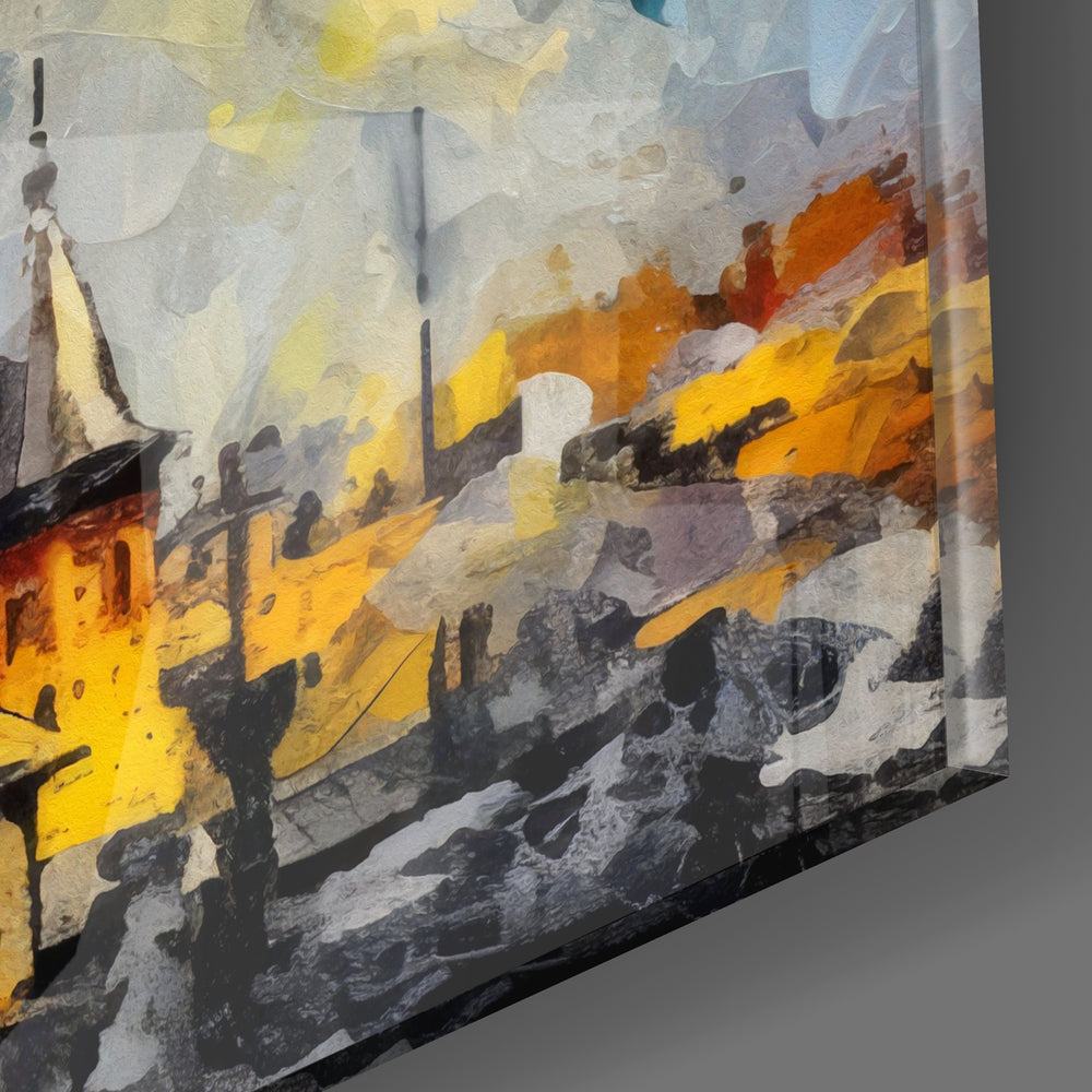 Galata Tower Glass Wall Art.