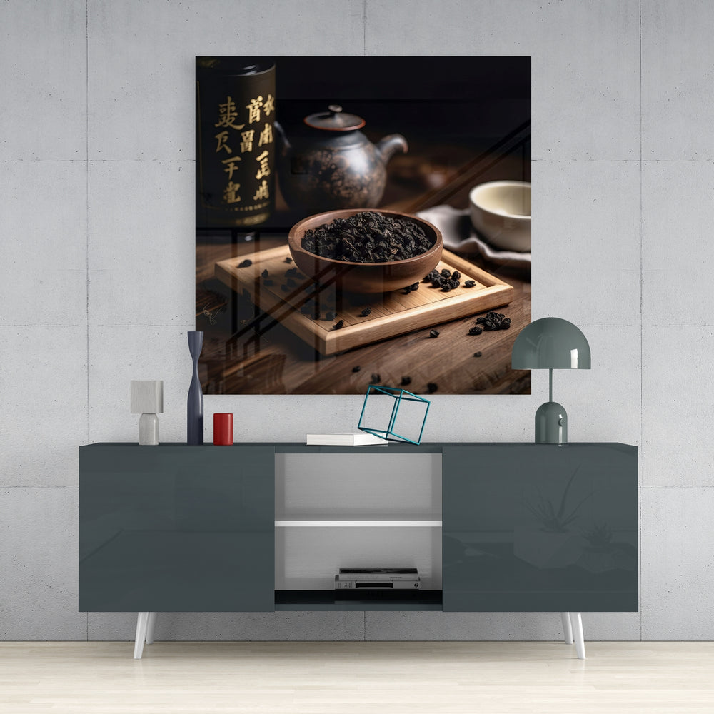 Tea Party Glass Wall Art.