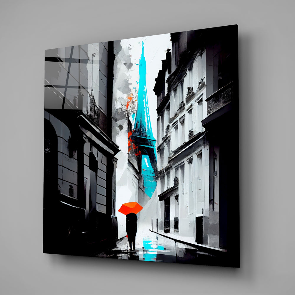 Eiffel Glass Wall Art.