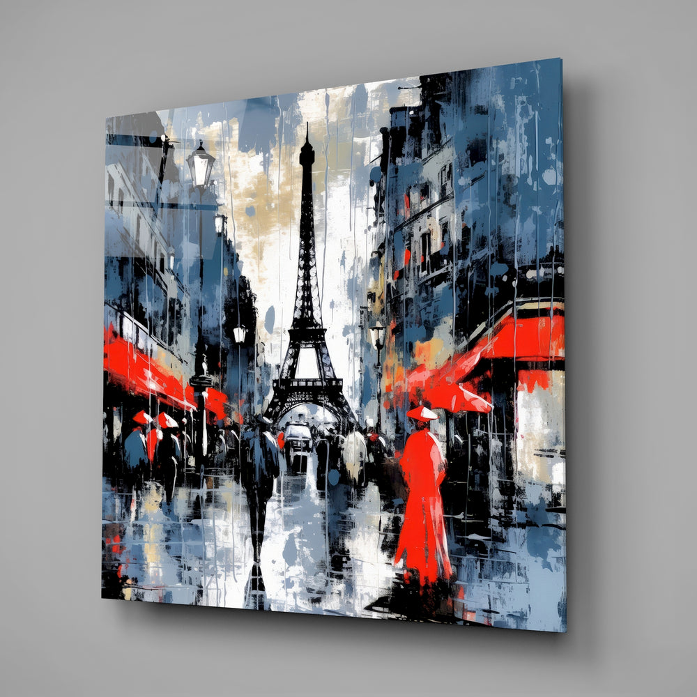 Eiffel Glass Wall Art.