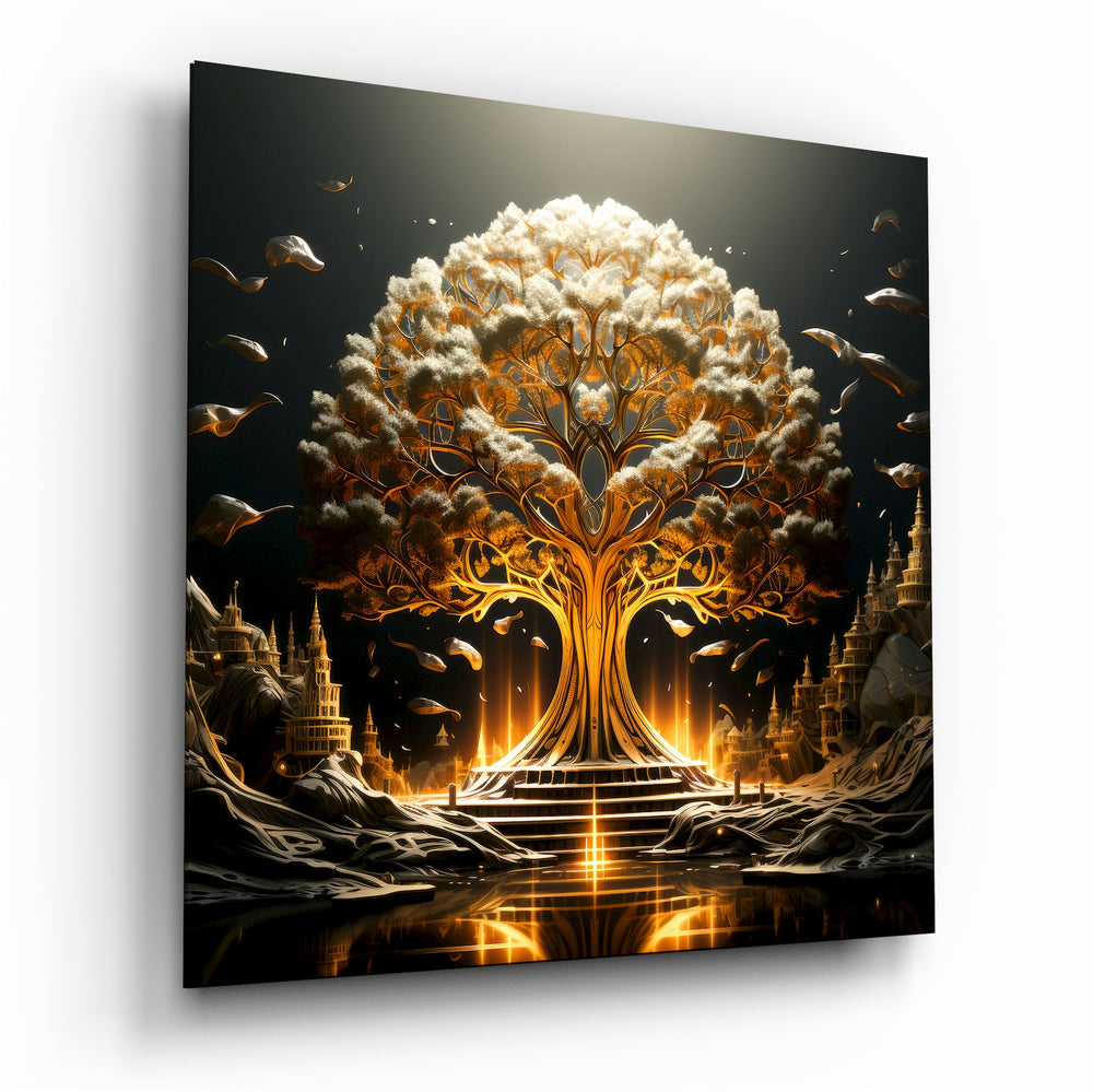 Tree of Life Glass Wall Art|| Designer's Collection.