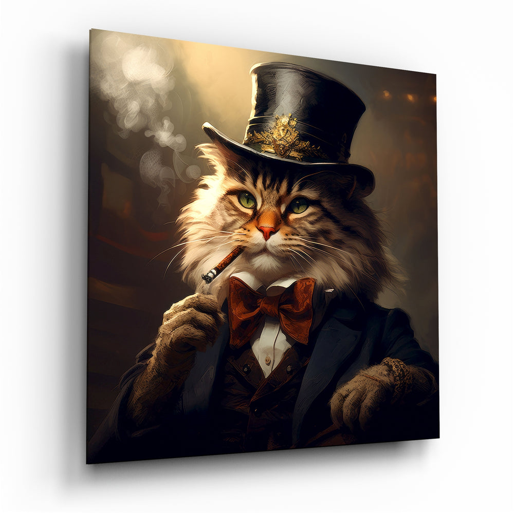 Catleman Glass Wall Art|| Designer's Collection.