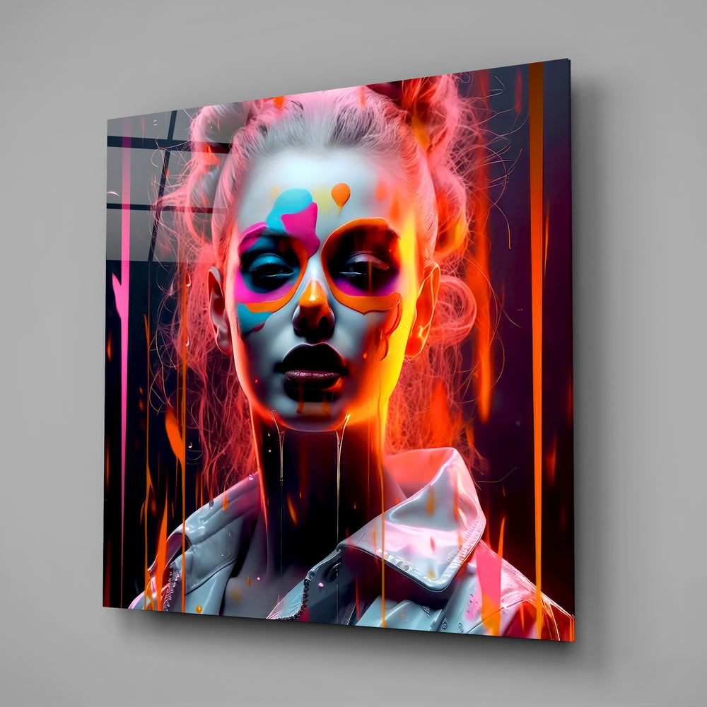 Woman Glass Wall Art|| Designer's Collection.