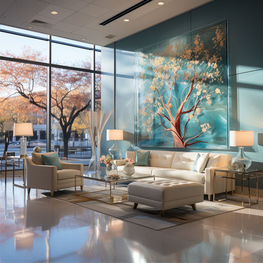 Enhancing Healthcare Spaces with Glass Wall Art