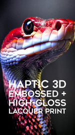 Dark Symbiote Noir — Haptic 3D Embossed + High-Gloss Lacquer Print
