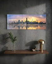 Nyc Glass Wall Art (36"x14") lifestyle preview D