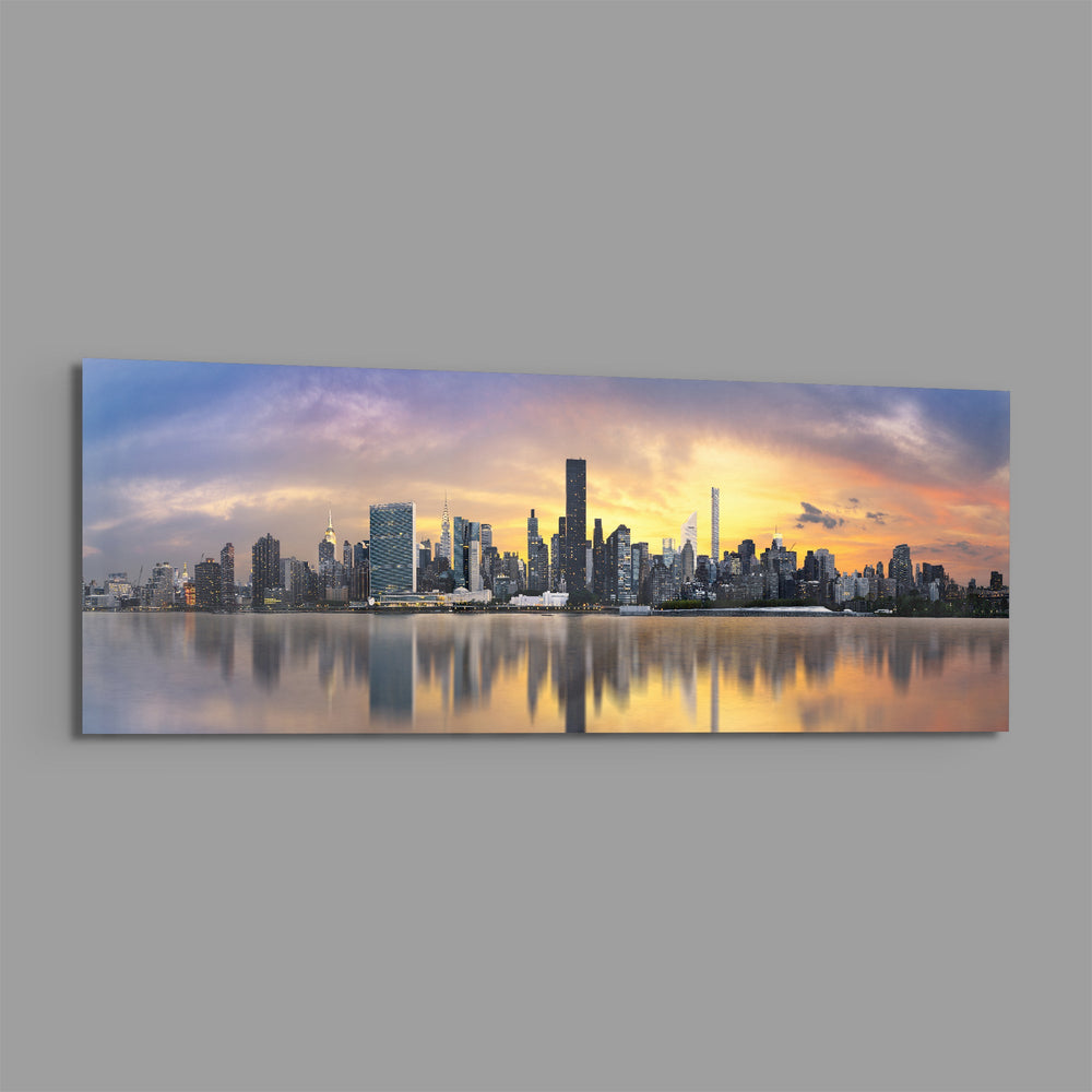 Nyc Glass Wall Art (36"x14") lifestyle preview E